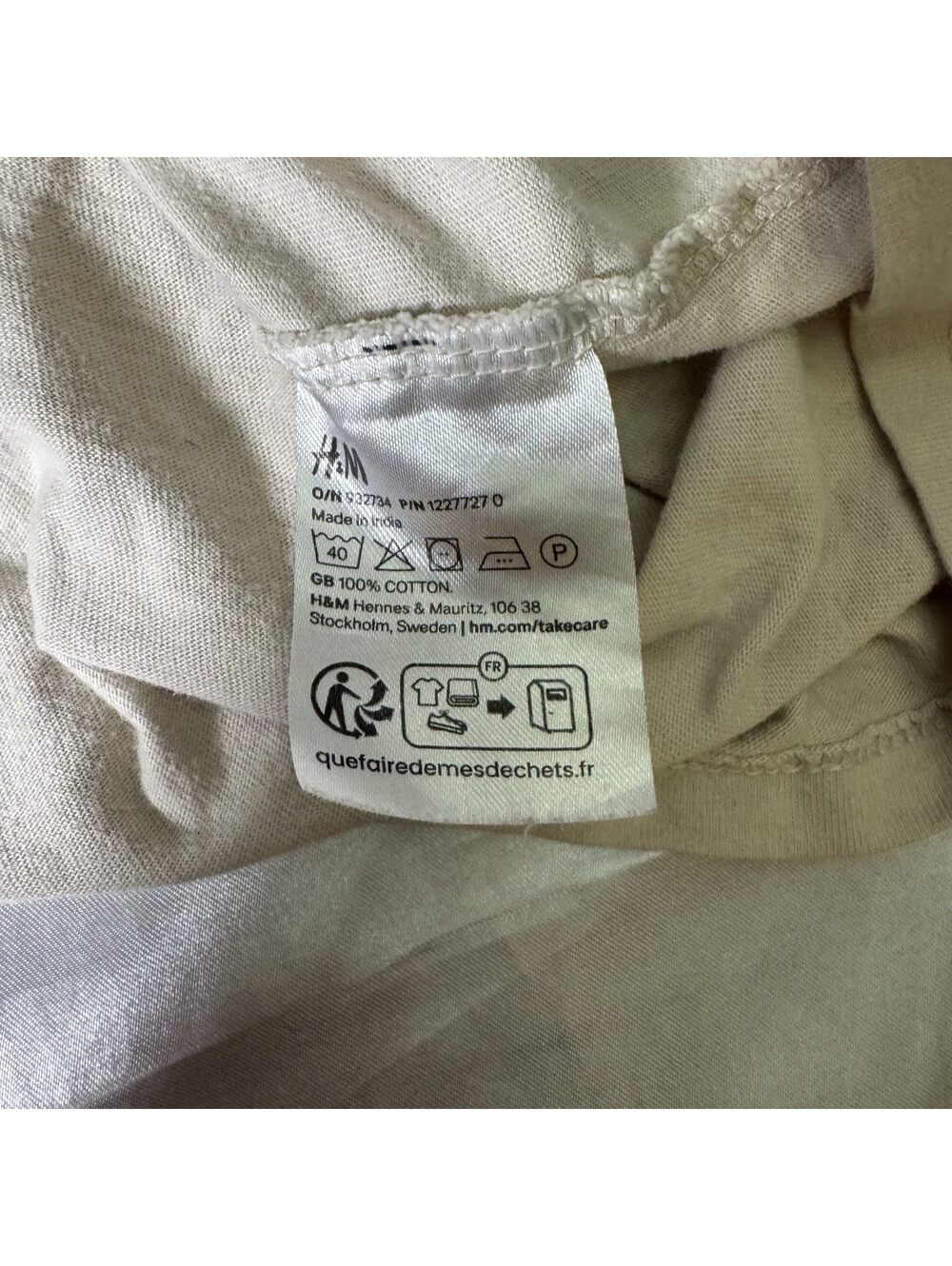 H&M Divided The Cranberries Crop Top Tee Cream XS - Picture 6 of 8